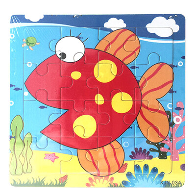 

Siaonvr Wooden Puzzle Educational Developmental Baby Kids Training Toy