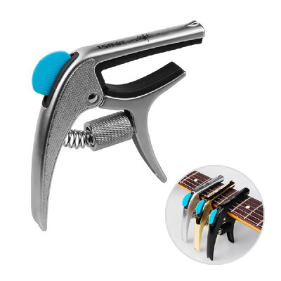 

Multifunctional Single-handed Guitar Capo Clamp Zinc Alloy with Bridge Pin Puller Guitar Pick Slot for Acoustic Electric Guitars B