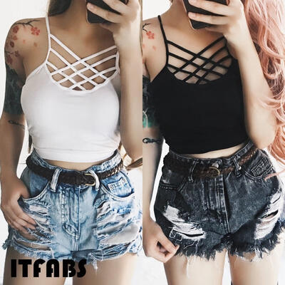 

Women Solid Bralette Bustier Lace Crop Top Bra Shirt Vest Seamless Underwear UK