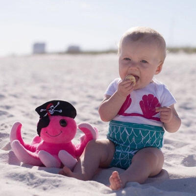 

0-24 Months One-Piece Mermaid Romper Newborn Baby Girl Bodysuit Clothes Jumpsuit Outfit