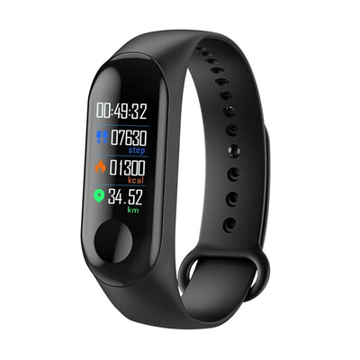 

M3plus Smart Band Color Screen Smart Bracelet Waterproof Sport Smartband Step Counter Pedometer