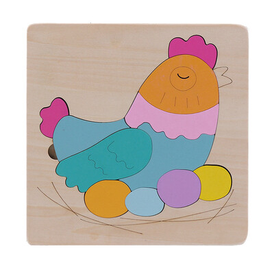 

Tailored Development Baby Toys 3D Wooden Puzzle Cartoon Learning Educational Kids Toy