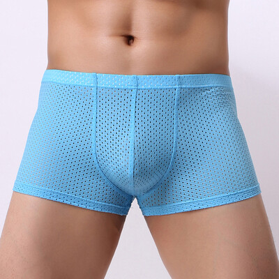 

Mens Sexy Boxer Briefs Breathable Shorts Underwear Trunks Lingerie Underpants
