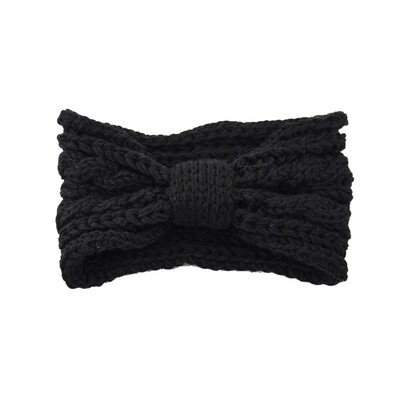

Women Fashon Wool Woven Twist Knitted Turban Headband Ear Warmer Head Wrap Autumn And Winter Warm Ear Warm Head wear