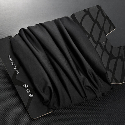 

Jieshiaibaoluo ice silk magic scarf male summer riding sunscreen face towel outdoor sports neck hood hood thin section black