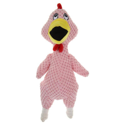 

Cute Pet Dog Chew Toys Plush Animal Chicken Squeak Sound Toy Pets Supplies