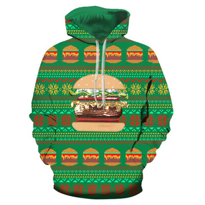 

Tailored Christmas Women Men Print Long Sleeve Hoodie Sweatshirt Ugly Pullover Tops