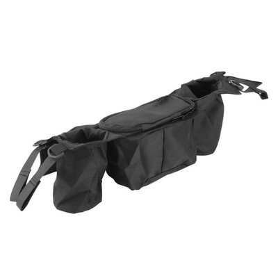 

Kids Baby Stroller safe console tray pram hanging black bagbottle cup