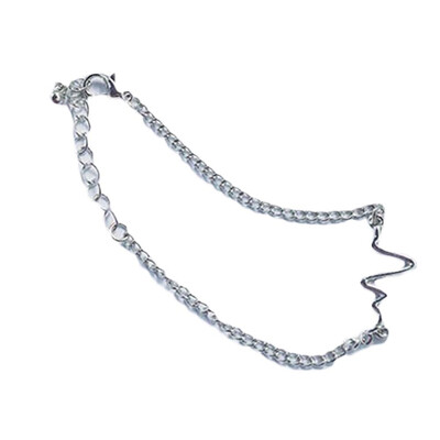 

1PC Street Style HeartBeat Rhythm Titanium Steel ECG EKG Pendant Bracelets Chain