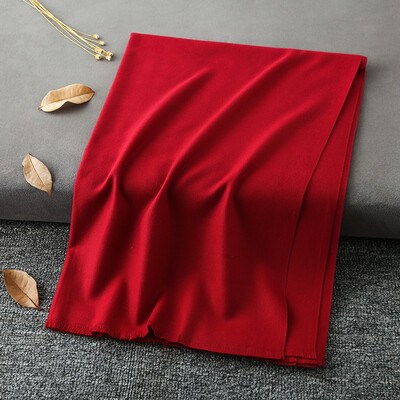 

New winter solid color short must-like cashmere mens scarf female wild warm shawl sheep sticky thick scarf wholesale