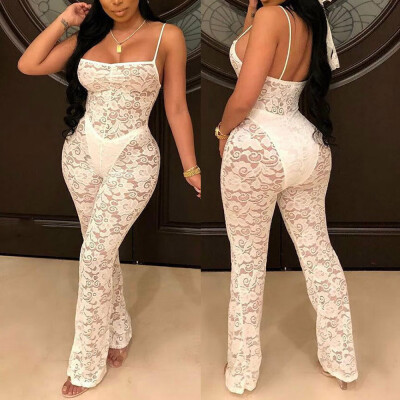 

Women Ladies Clubwear Lace Playsuit Bodycon Party Jumpsuit Romper Trousers