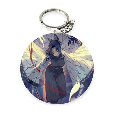 

CAR-TOBBY Anime Kimetsu no Yaiba Acrylic Keychain Keyring Cute Pendant