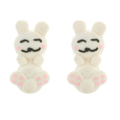 

Fashion Cute Soft Ceramic Material Cartoon Animal Stud Earrings Jewelry Gift Earrings For Ladies Girls