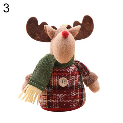

Christmas Tree Snowman Elk Santa Claus Hanging Doll Home Party Festival Decor