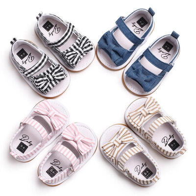 

Baby Kids Girls Sandals Summer Children Breathable Antiskid Rubber Sole Shoes Age 0-18M