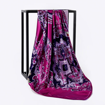 

New cashew flower pattern ladies 9090cm large square scarf scarves wholesale Muslim headscarf