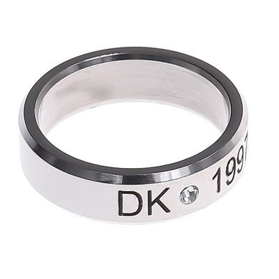 

Kpop Seventeen Same Heel Letter Lettering Ring Unisex Pair Titanium Steel Ring Hot Gift