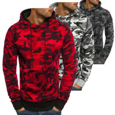 

Men Winter Hoodie Slim Hooded Sweatshirts Sport Sweater Pullover Jackets Outwear