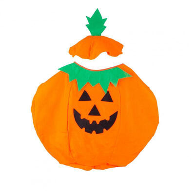 

Fashion 2 Pcs Pumpkin Vest Hat Cap Set Halloween Costume Party Child Boy Girl´s Clothes