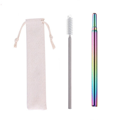 

Stainless Steel Reusable Telescopic Straw - Aluminum TubeTelescopic StrawBrush