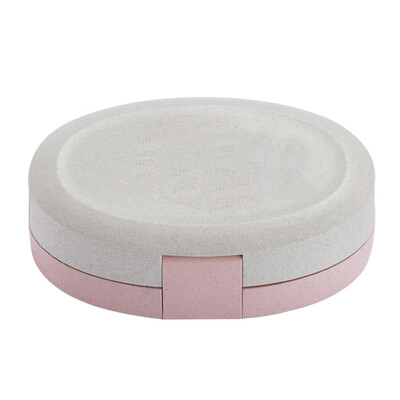 

Eco-Friendly Student Kid Lunch Box Wheat Straw Lunch Box Detachable Bento Box Microwave Compartment Student Adult Food Container
