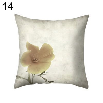 

Vintage Flower Square Throw Pillow Protector Case Cushion Cover Bedding Articles