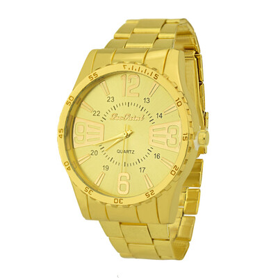 

Gobestart Men Luxury Fashion Military Stainless Steel Analog Quartz Wrist Watch