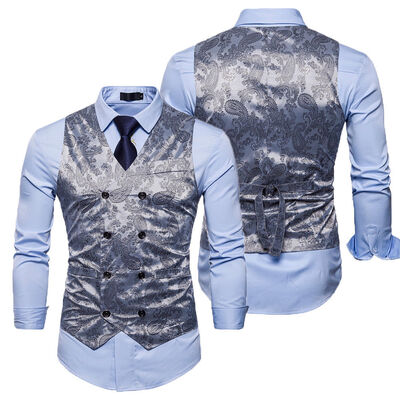 

Mens Dress Suit Vest Formal Business Wedding Tuxedo Waistcoat Jacket Coat Tops