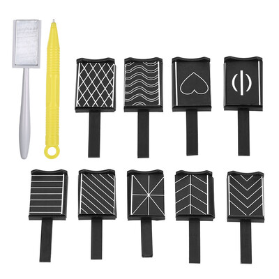 

11 Piecesset 3D Magnet Stick Magnetic Cat Eye Pen Drawing Vertical Stick For Nail Gel Polish Magical Nail Tools