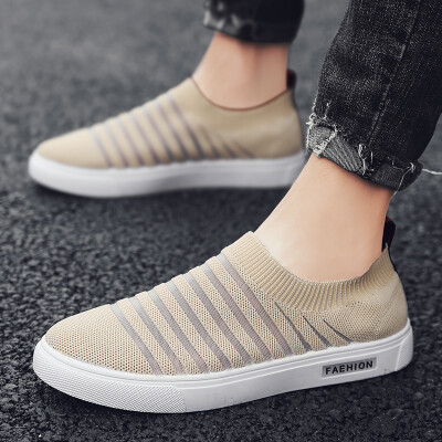 

Summers New Lazy Footwear Shoelace-less Mens Socks Shoes with Breathable Canvas&Kuroshio Shoes