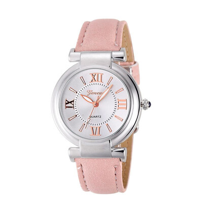 

207 Geneva belt watch Roman digital fashion decoration simple quartz watch
