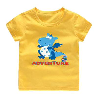 

Cute Dinosaur Boys O-Neck Casual Cotton Short Sleeve Kid T-shirt Daily Tops