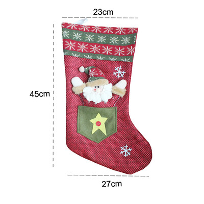 

Tailored Wr Newly Design Pocket Elderly Pockets Snowman Christmas Stocking Christmas Gift