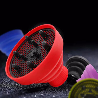 

Retractable Folding Dryer Big Hood Cover Blue Portable Retractable Silicone Hair Dryer Cover Hair Dryer Diffuser