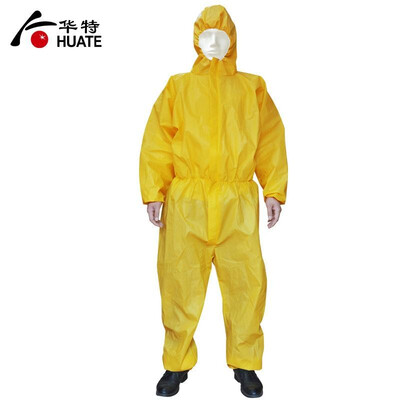 

Oil-resistant waterproof protective clothing yellow one-piece hood decoration spray paint anti-liquid splash work labor insurance