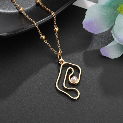 

Feminine Charm Earrings Necklace Set Hollow Circle Imitation Pearl Earrings Wedding Party Ladies Fashion Jewelry Girlfriend Gift