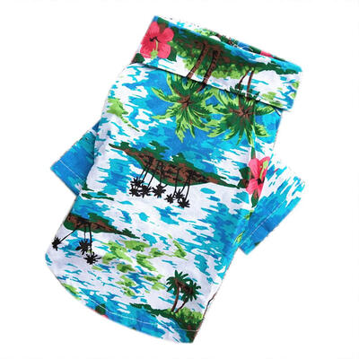 

Hawaiian Style Print Cotton Pet Clothes Dog Puppy Spring Summer Casual Vest