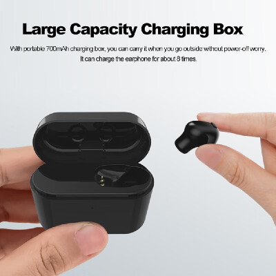 

S8 Wireless Bluetooth Headphone Mini In-Ear Earbud Bluetooth 42 Music Headset Sport Earphone with Mic 700mAh Charging Box Hands-f