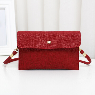 

Tailored Womens Leather Crossbody Bag Pure Color Shoulder Bags Messenger Bag Coin Bag