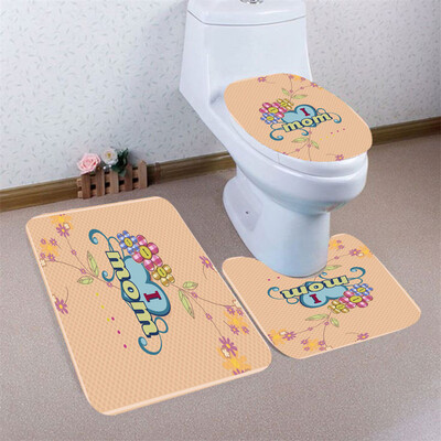 

〖Follure〗3pcs Mothers Day Non-Slip Bath Mat Bathroom Kitchen Carpet Doormats Decor
