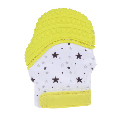 

Silicone Baby Glove Teether Sound Teething Chewable Infant Nursing Mitten