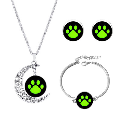 

4 Pcs\Set 10 Colors New Miraculous Ladybug Love Bugs Earrings Bracelet Pendant Set