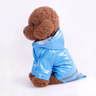 

Dog Raincoat Pet Puppy Rainwear Hooded Clothes Waterproof Jacket