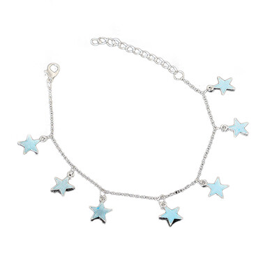 

2020 Fashion Star Love Heart Chain Anklet Bracelet Luminous Barefoot Sandal Beach Foot Jewelry