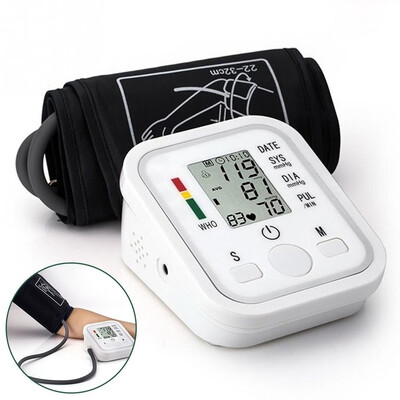 

1pc Home Health Care Digital Lcd Upper Arm Blood Pressure Monitor Heart Beat Meter Machine