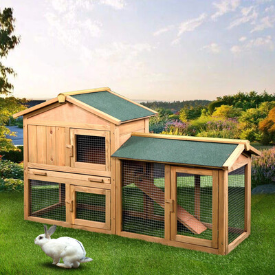 

Ktaxon 61" Wooden Chicken Coop House Rabbit Wood Hutch Poultry Cage For Small Animal