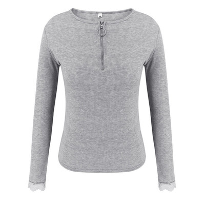 

Autumn Women T Shirt Fashion Harajuku Solid Loose Long Sleeve T-Shirts Lady Girls V Neck Basic Tee Tops