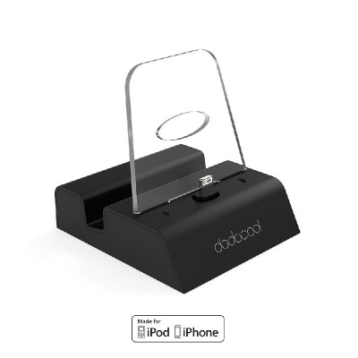 

dodocool MFi Certified Lightning Charging Dock Station Cradle Holder Stand with 35 mm Audio Jack 33ft Micro-USB Cable Detachable