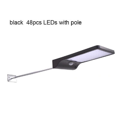 

48 LEDs Solar Powered Wall Light PIR Motion Sensor with Remote Control Outdoor IP65 Water-resistant Street Lamp for Patio Pathway