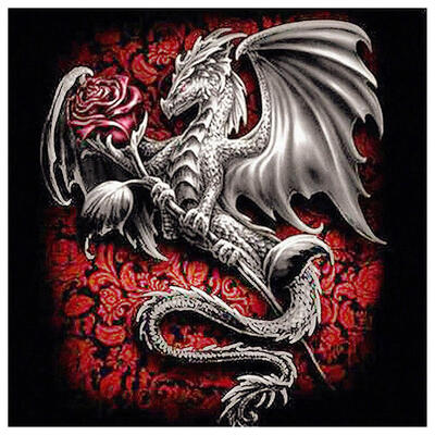 

5D DIY Full Drill Diamond Painting Dragon Statue Cross Stitch Embroidery